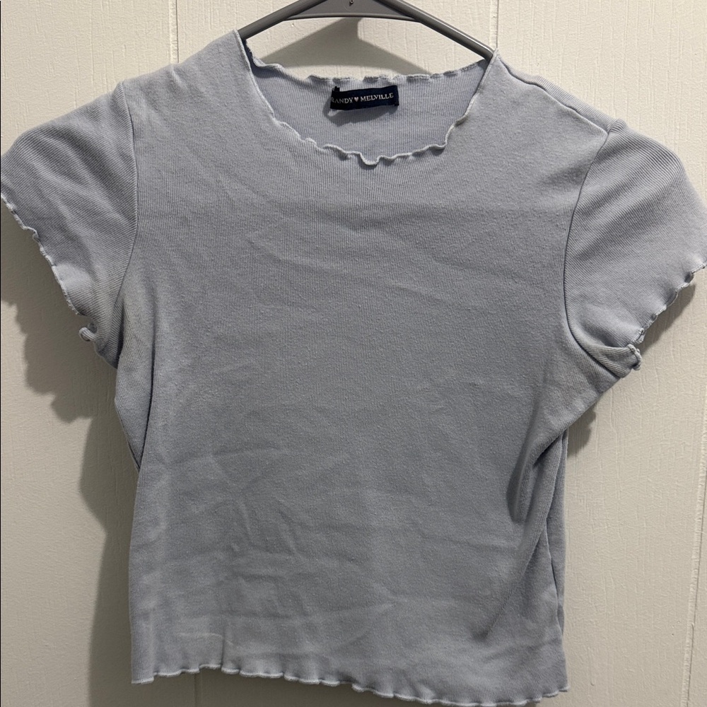 Brandy Melville Light Blue Short Sleeve Tee
